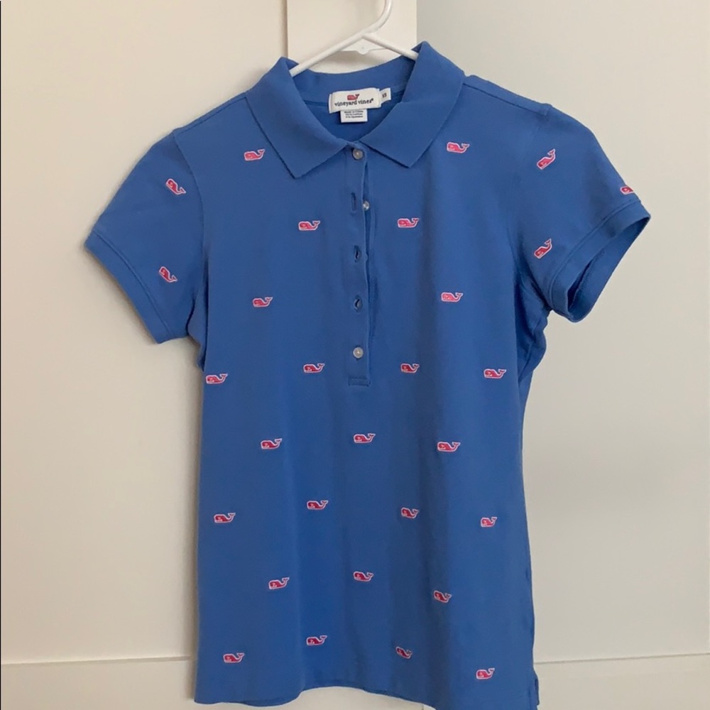 Women's Vineyard Vines Polo Whales Shirt